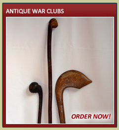 antique war clubs