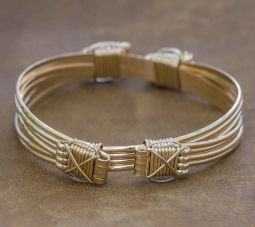 Men's Plated Gold Elephant Knot Bracelet