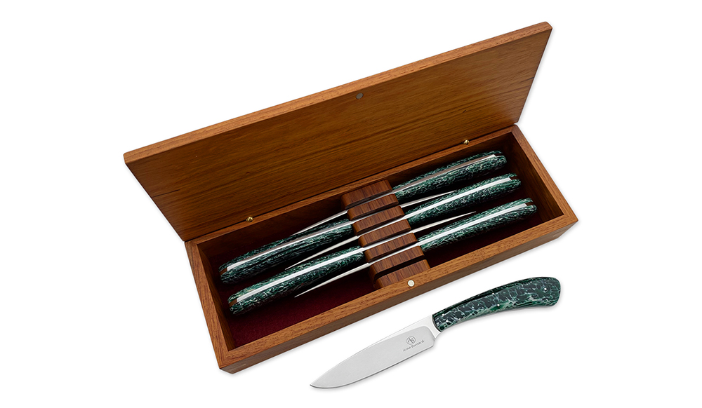 Stabilized Kudu Bone Steak Knives African Sporting Creations