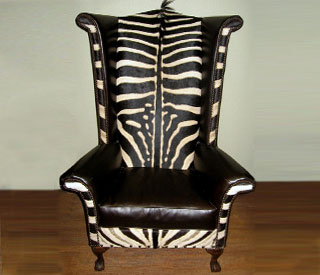 Zebra Chairs, Rugs & Ottomans
