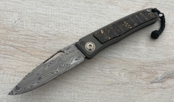Rinkhals Damasteel Rose in Snakeskin Carbon Fiber