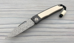 Rinkhals Damasteel Rose in Synthetic Ivory