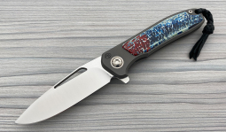 imambaⓇ Mirror Flipper in Red, White & Blue Kudu Bone