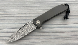 imambaⓇ Flipper Damasteel Rose in Solid Titanium