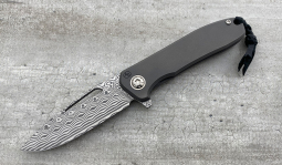 imambaⓇ Flipper Damasteel Rose in Solid Titanium