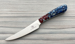 Porcupine in Red, White & Blue Kudu Bone