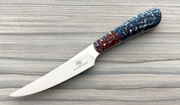 Porcupine in Red, White & Blue Kudu Bone