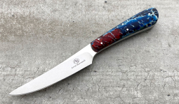 Porcupine in Red, White & Blue Kudu Bone