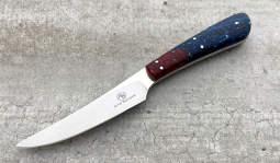 Porcupine in Red, White & Blue Kudu Bone
