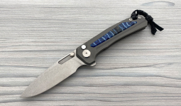 Turaco Stonewashed Flipper in Blue Mammoth Molar