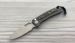 Turaco Stonewashed Flipper in TechnoCarbo Gold Carbon Fiber