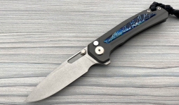 Turaco Stonewashed Flipper in Blue Kudu Bone