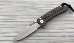 Turaco Stonewashed Flipper in TechnoCarbo Gold Carbon Fiber