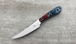 Porcupine in Red, White & Blue Kudu Bone