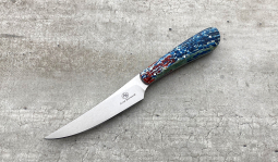 Porcupine in Red, White & Blue Kudu Bone