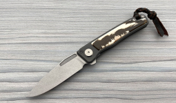 Rinkhals Flipper Stonewashed in Stabilized Warthog Tusk
