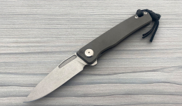 Rinkhals Flipper Stonewashed in Solid Titanium