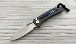 Turaco Stonewashed Flipper in Blue Kudu Bone