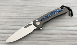 Turaco Mirror Flipper in Blue Kudu Bone