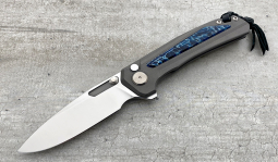 Turaco Mirror Flipper in Blue Kudu Bone