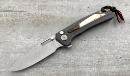 Turaco Stonewashed Flipper in Stabilized Warthog Tusk