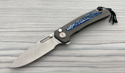 Turaco Stonewashed Flipper in Blue Kudu Bone