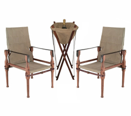 British Campaign Chairs & Champagne Bucket