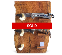 Olivewood 3-Knife Display (#1)