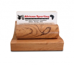 Rhodesian Teak Business Card Holder