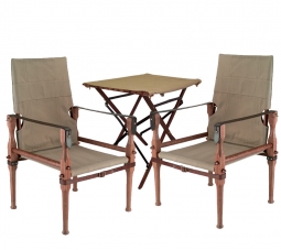 British Campaign Chairs & Side Table Package