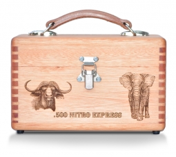Custom Wood Rifle Ammo Box - 50 Round Capacity