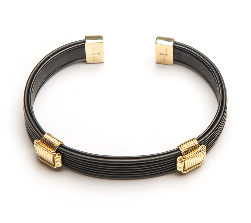 Mens gold bracelet shop with elephant hair