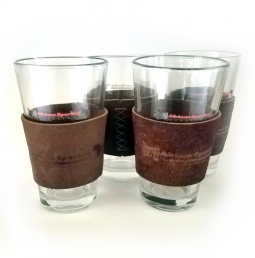 Glasses with Exotic Hide Sleeves